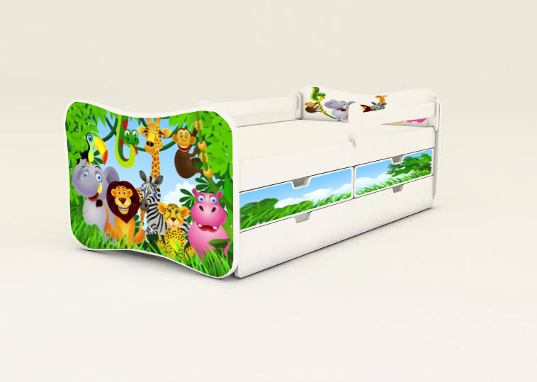 Detská posteľ s 2úložnými priestormi Madagaskar